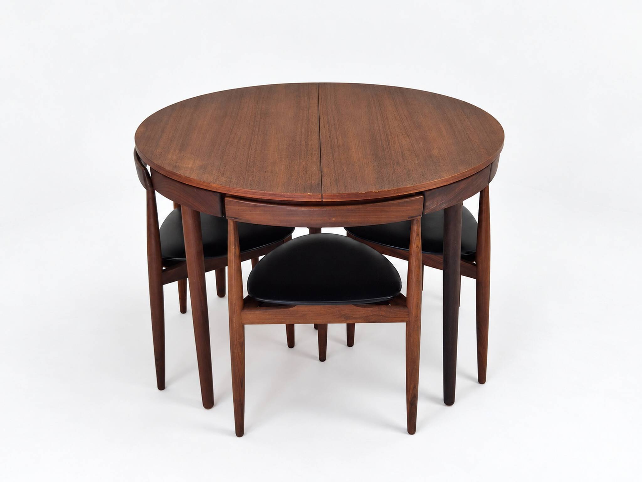Roundette Teak Extendable Dining Set by Hans Olsen for Frem Røjle