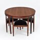 Roundette Teak Extendable Dining Set by Hans Olsen for Frem Røjle