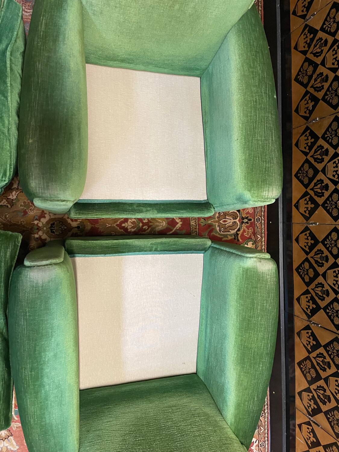 Pair of Art Deco club armchairs