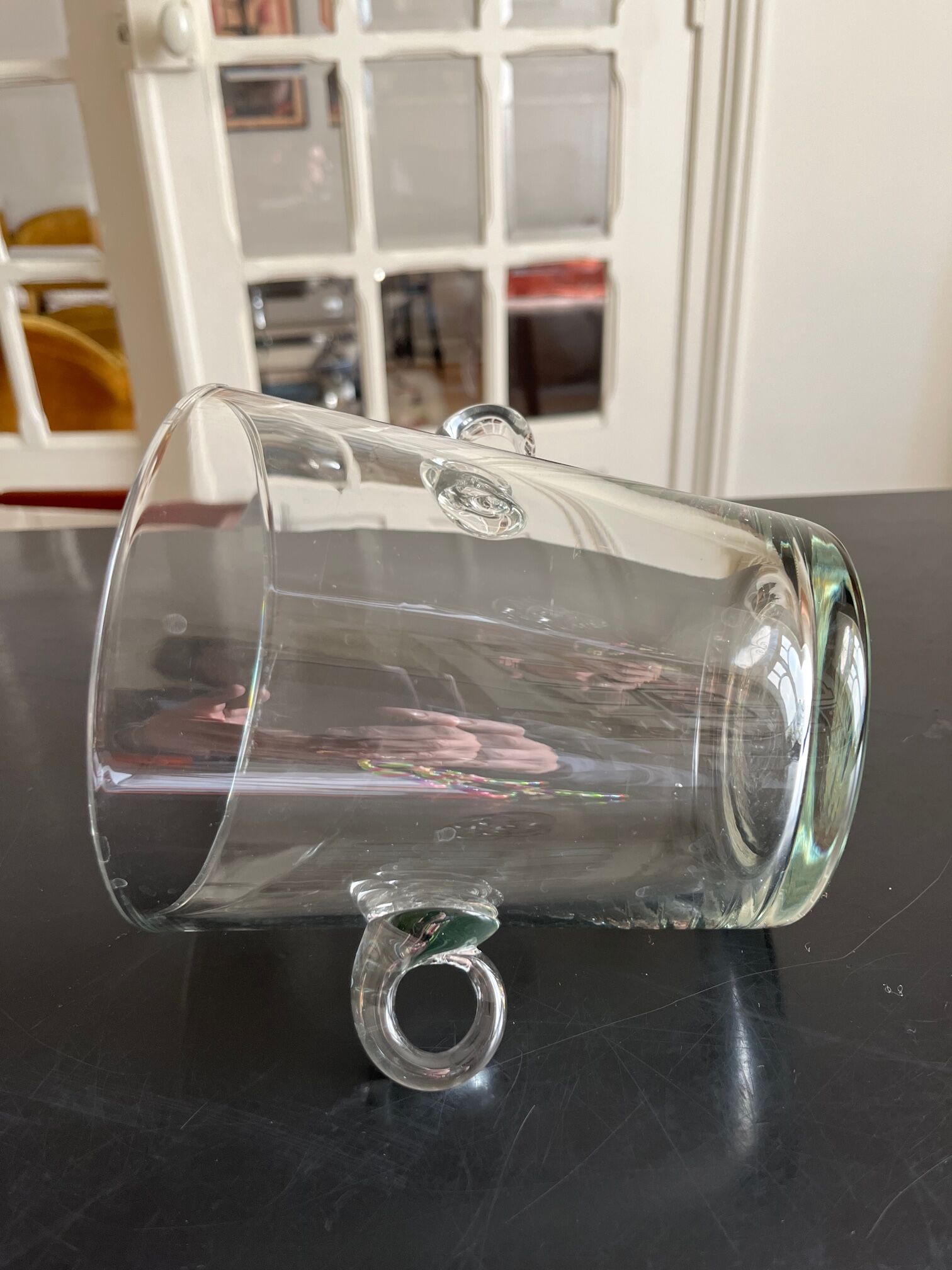 Glass ice bucket