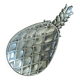 Silver-plated metal pineapple trinket tray, 1970