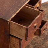 Small Japanese chest of drawers in cedar (ko-dansu), Taishō–Shōwa period, circa 1920–1945.