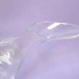 Leaning glass wine carafe