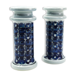 Pair of earthenware candlesticks from the Tenera series by Grete Helland-Hansen for Royal Copenhagen