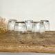 5 petits verres striés vintage