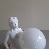 Opaline lamp siren 70s 80s
