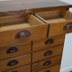 German apothecary's cabinet in oak mid-twentieth century