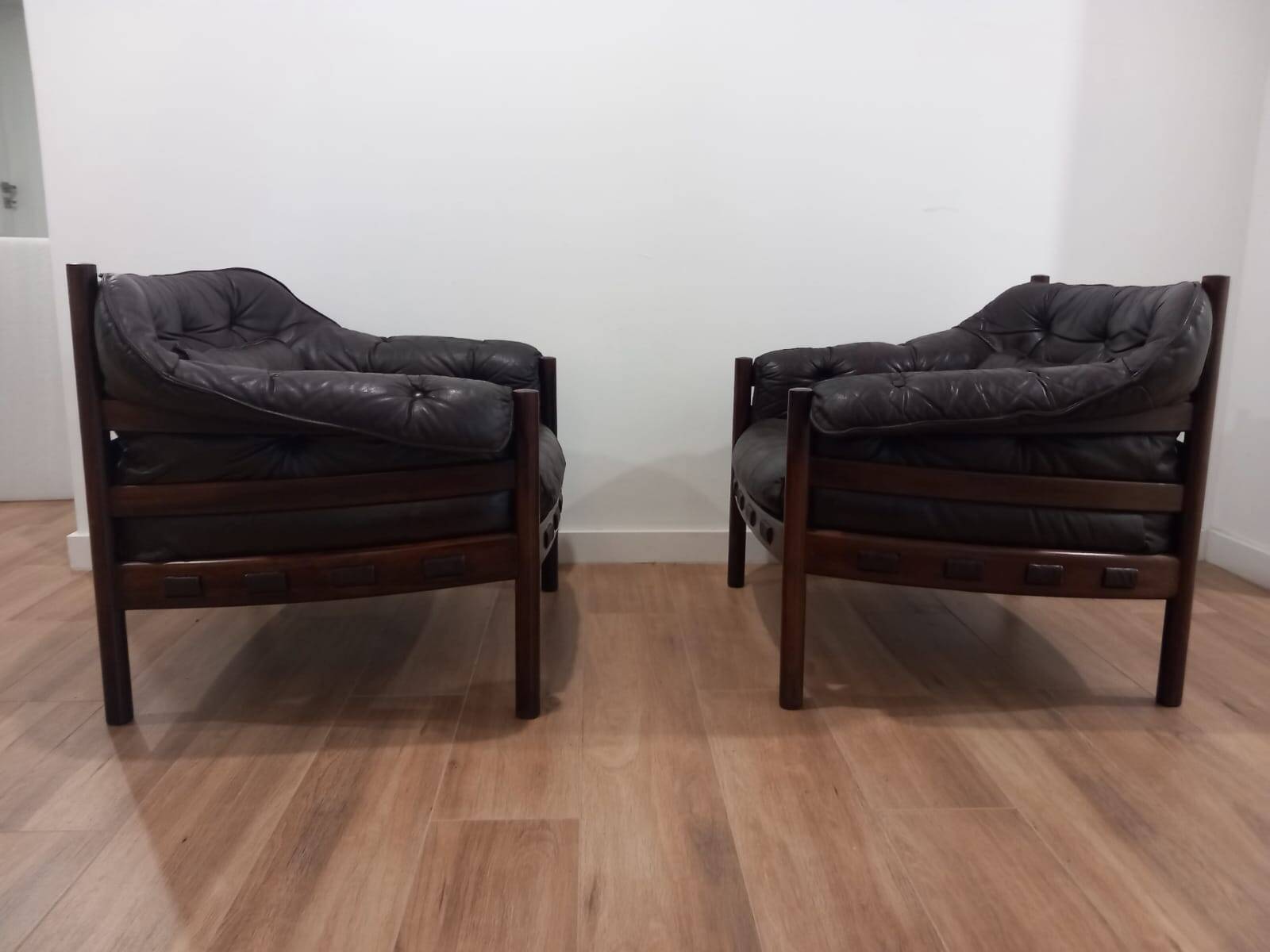 Pair of armchairs by Arne Norell Sweden 1960s