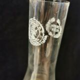 Lampe à pétrole verre en cristal Czechoslovakia