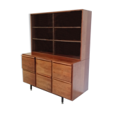 Old cabinet with drawers and showcase