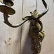 Pair of Louis XV style Rocaille wall sconces in bronze