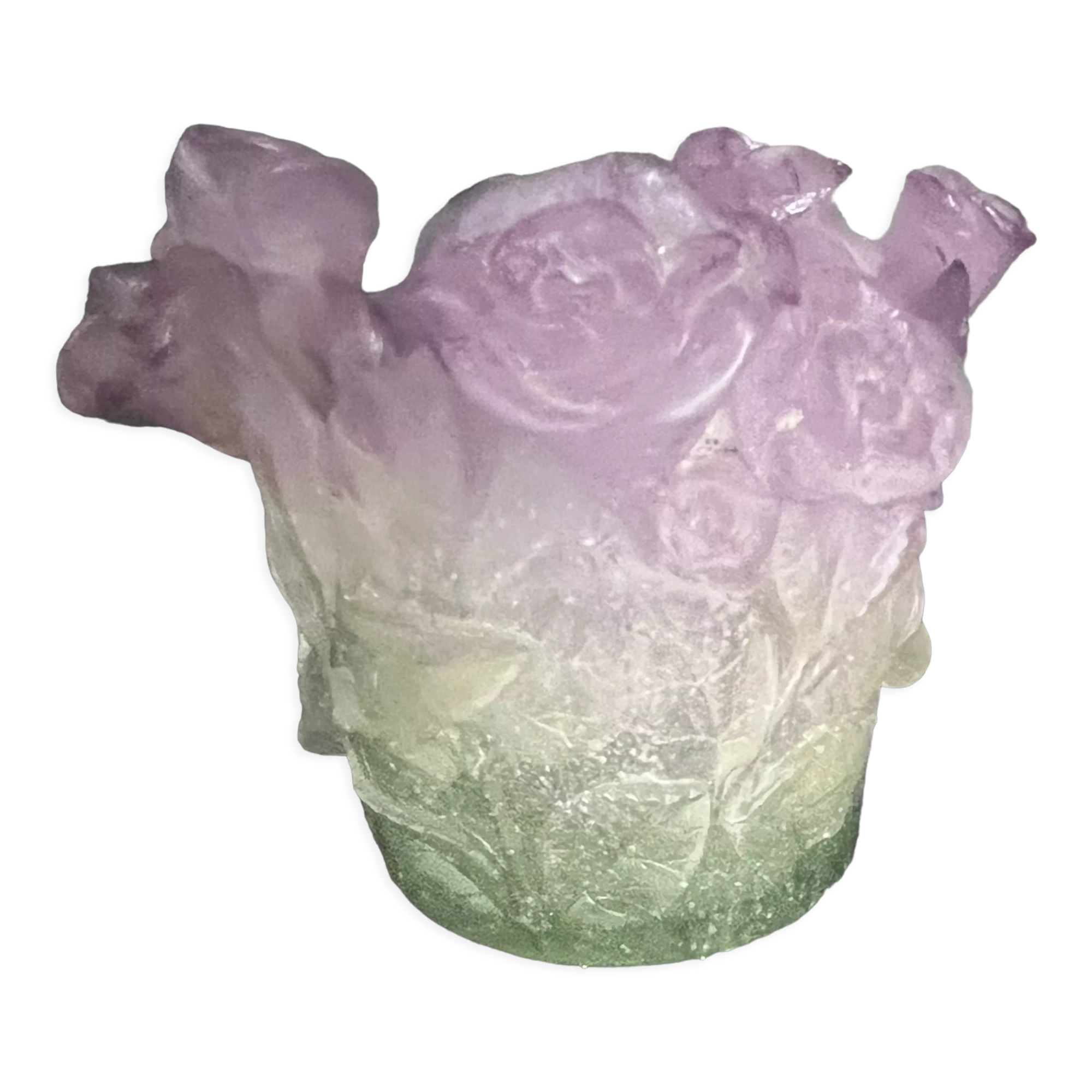 Daum vase in glass paste