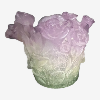 Daum vase in glass paste