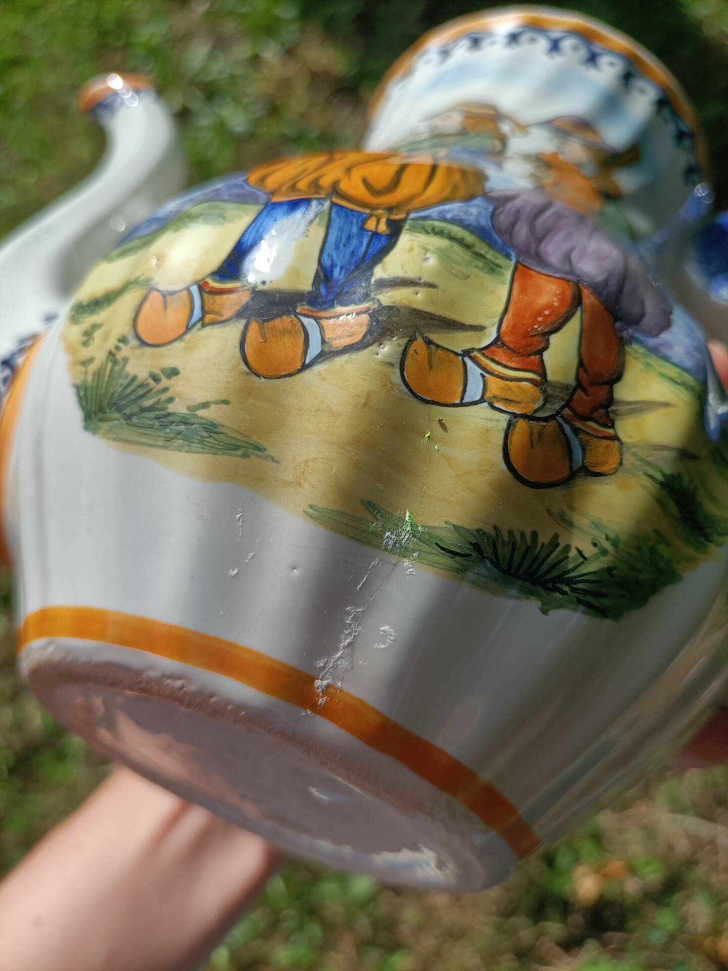 Henriot Quimper Teapot Sugar Bowl