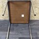 60s 70s teak office table desk chrome frame Danish design