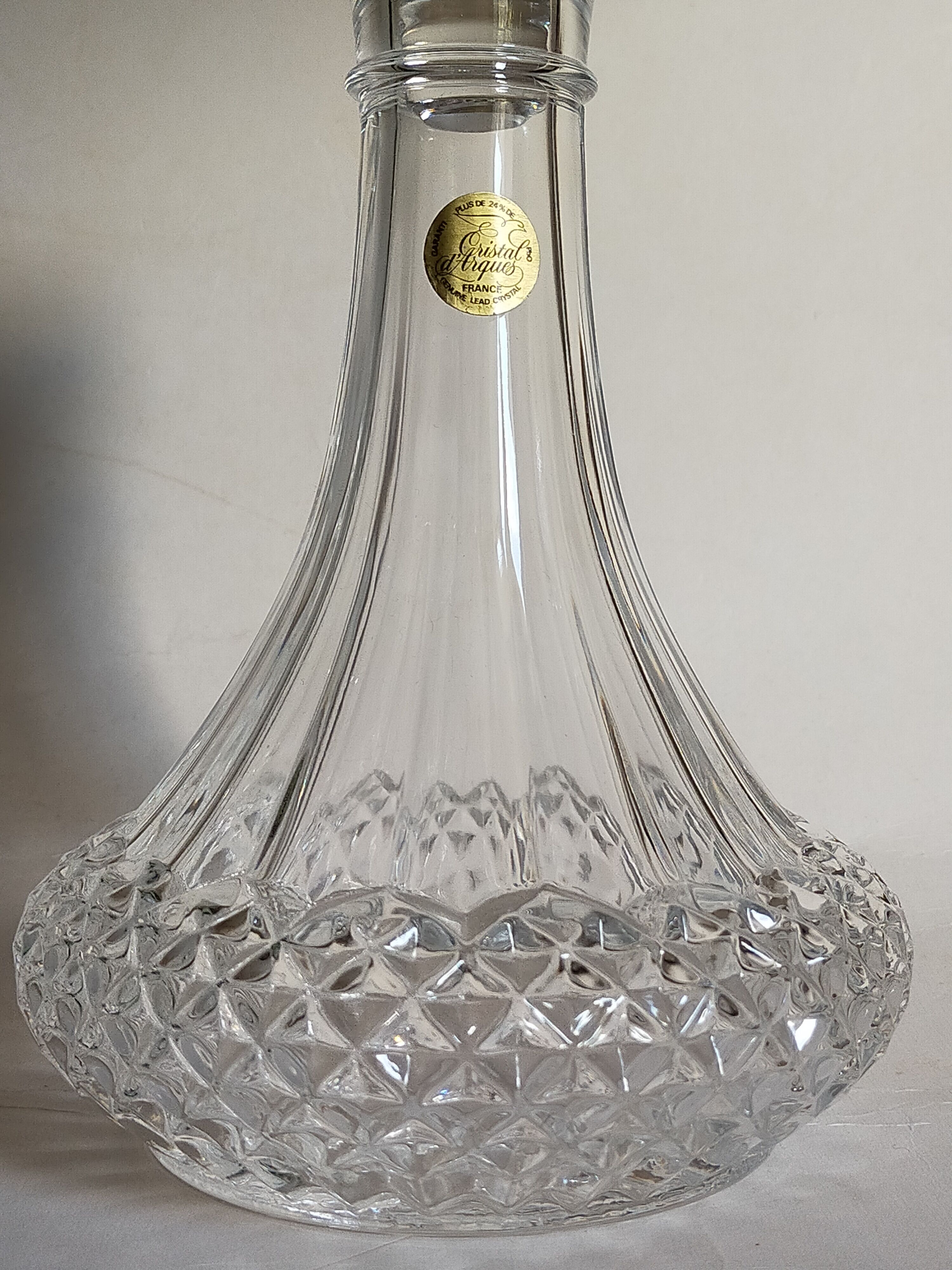 Vintage Arques crystal decanter