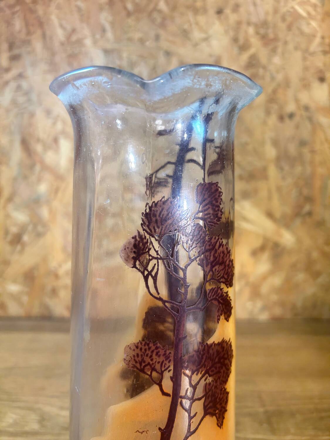 Old vase signed jem joseph mûre hand painted student of legras shepherdess decor