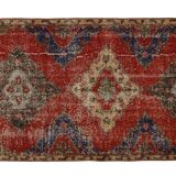 Tapis couloir vintage fait main – Anatolie, années 1950 – 370x106 cm