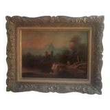 Pair of oil painting on wood