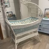Rattan cradle from the 50s and 60s