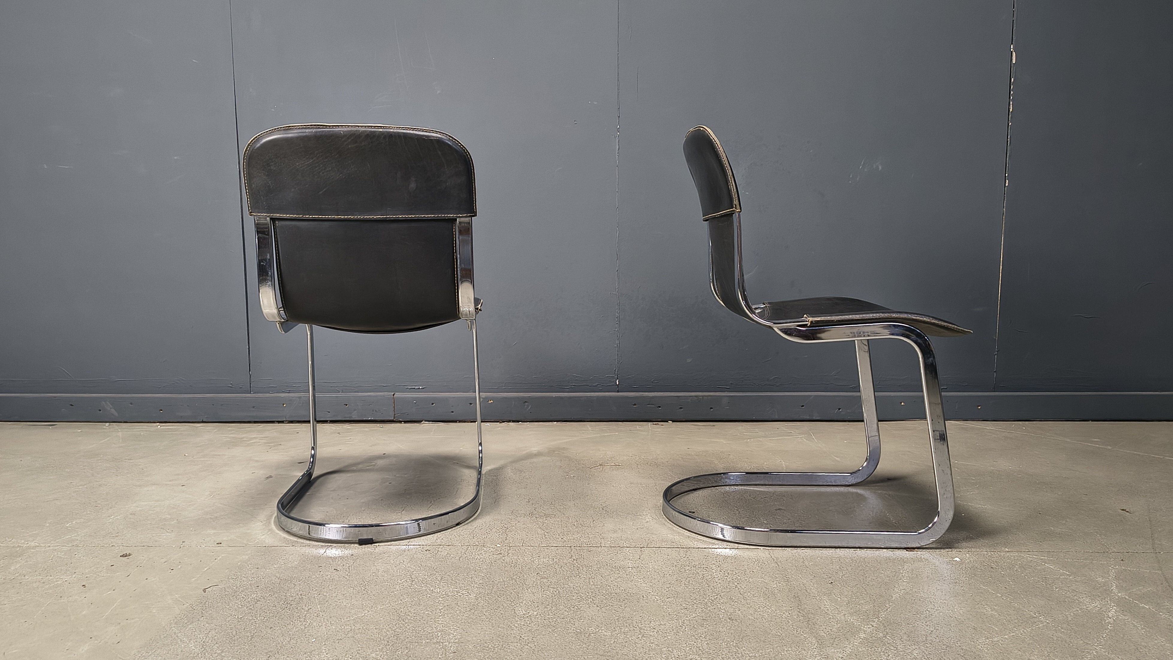 Vintage dining chairs by Cidue set of 6, 1970s