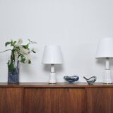 Lampes de table danoises classiques Heiberg en porcelaine