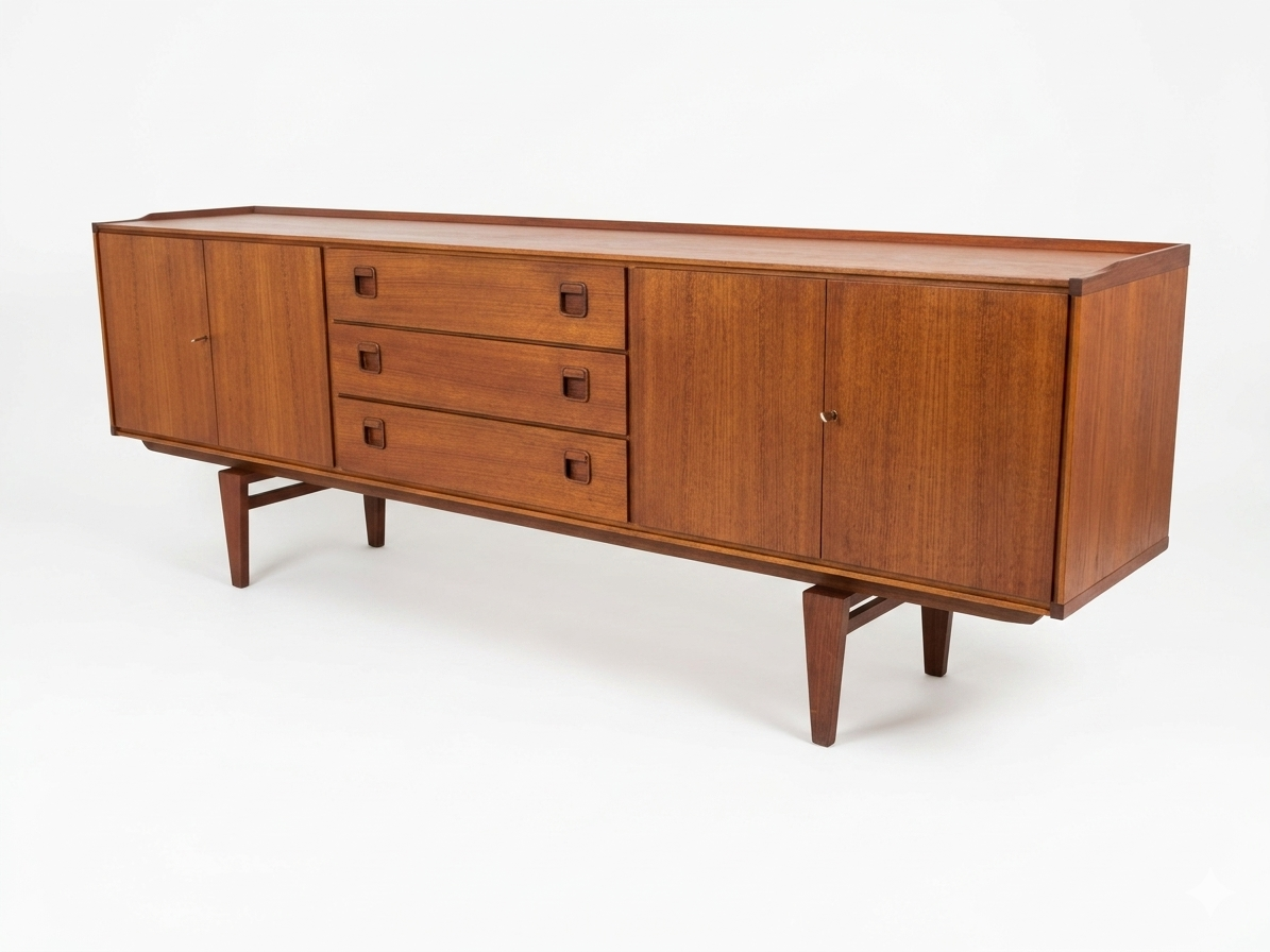 Scandinavian teak sideboard from the 1960s.