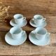 4 vintage porcelain cups