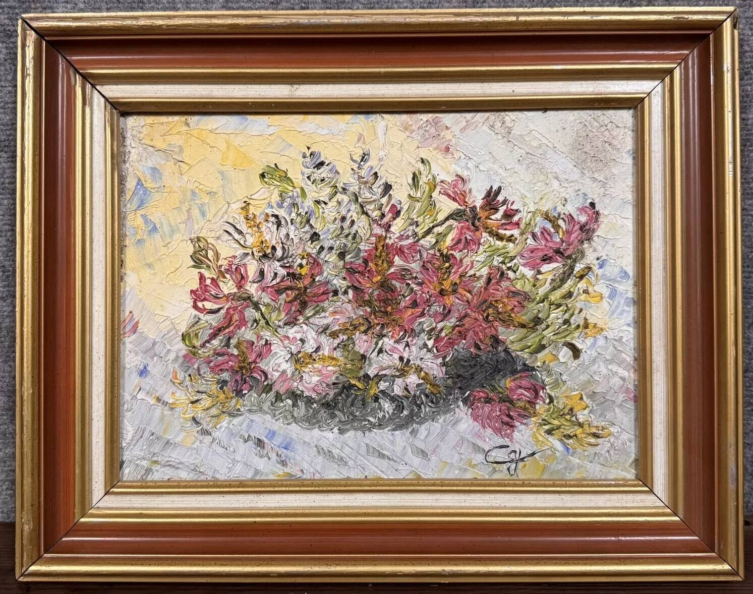Cardinal Dupuis peintre de Provence : tableau huile sur toile