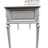 Louis XVI-style tiered desk lay white