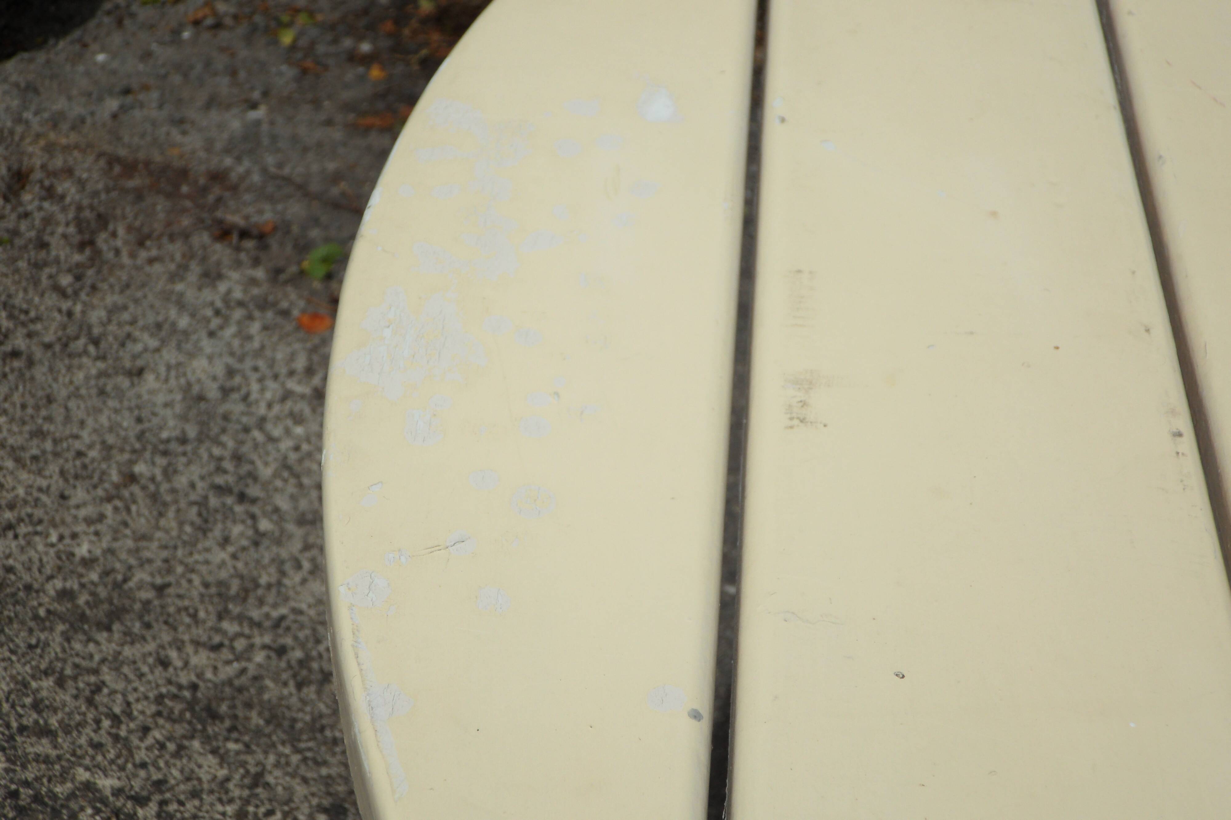 Garden table slats of wood 40s