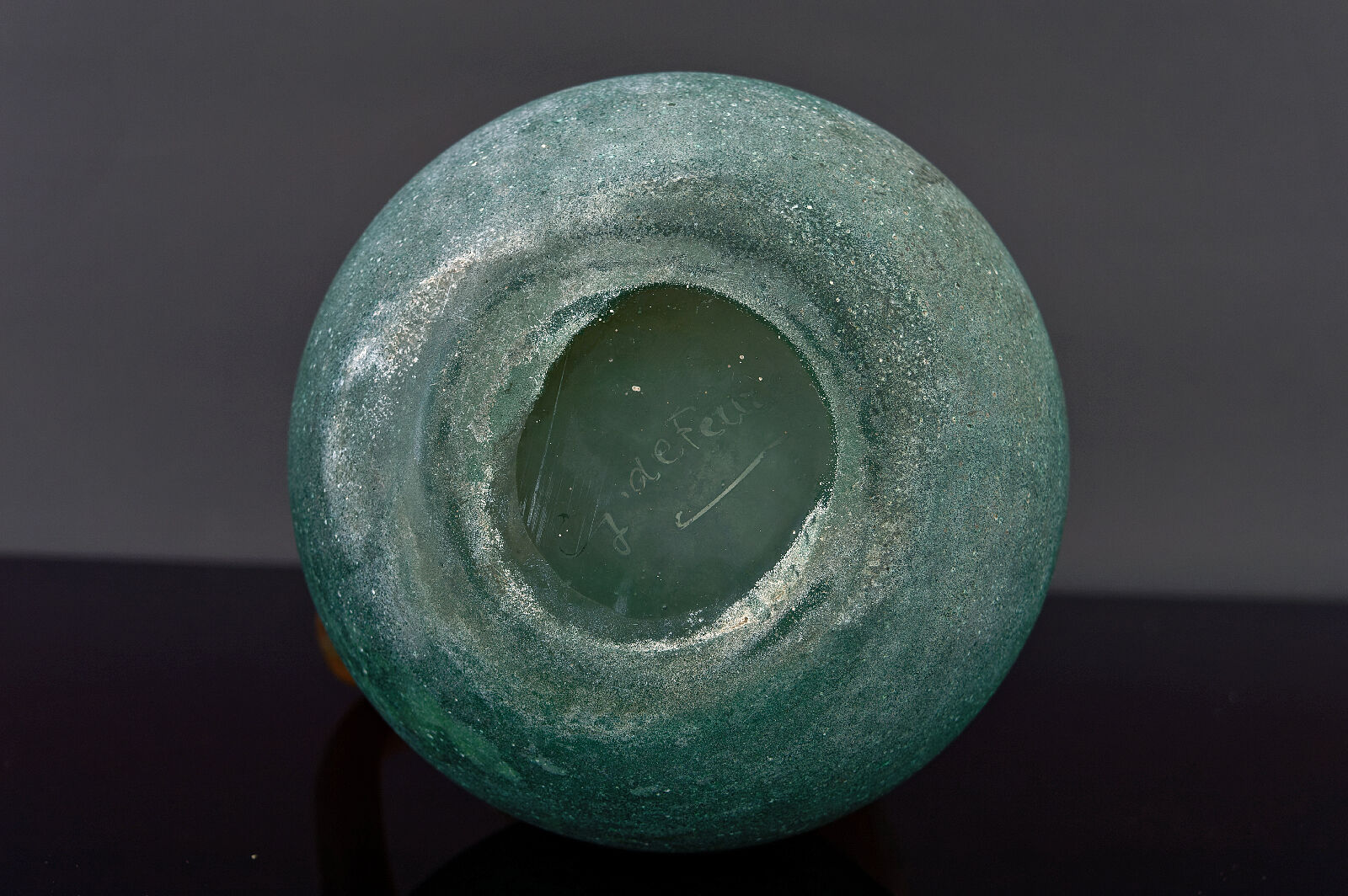 Art Nouveau pitcher by De Feure for Daum, France, circa 1900