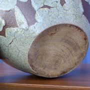 Coupe / cache-pot céramique Accolay signé – Grès émaillé vintage 60