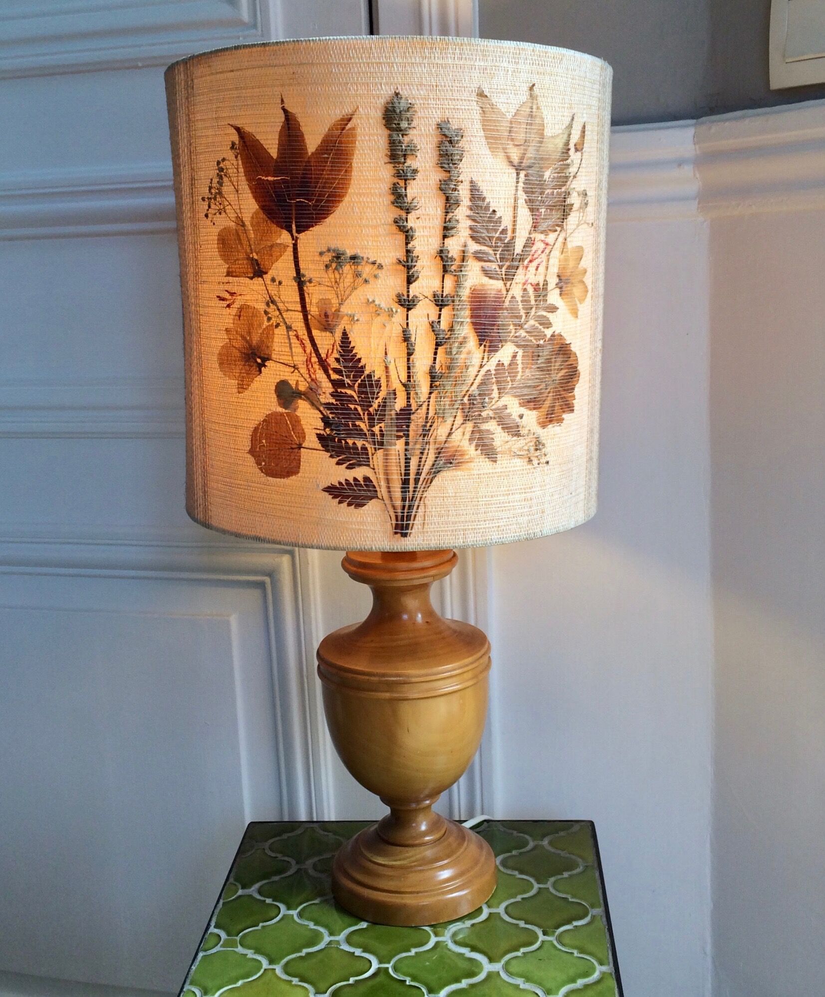 Vintage herbarium lamp