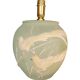 Matt green table lamp and birds in relief