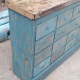 Old wooden workshop furniture