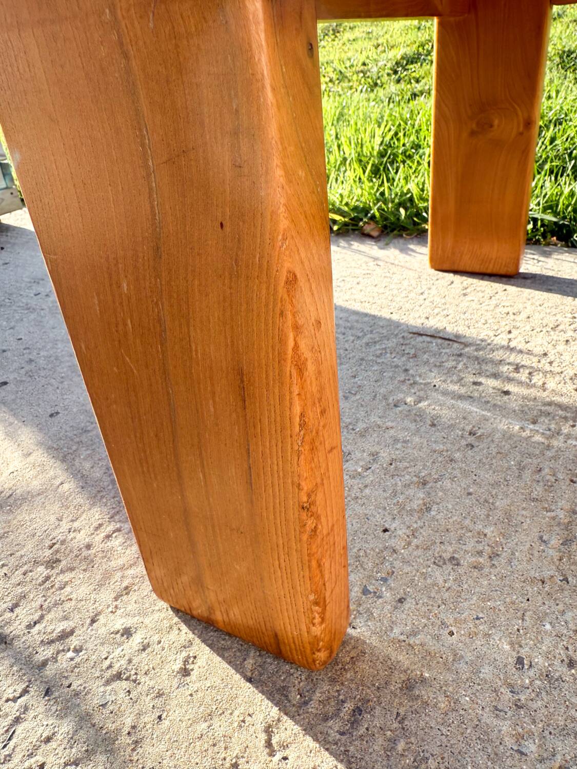 Solid elm coffee table