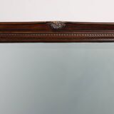 Miroir ancien à facettes en bois sculpté, France, années 1850