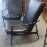 Pair of THONET armchairs boomerang model