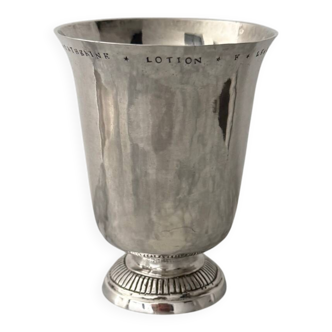 Eighteenth-century silver timbale with the Farmers-General hallmark and a fluted foot.