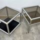 Pair of vintage trundle side tables