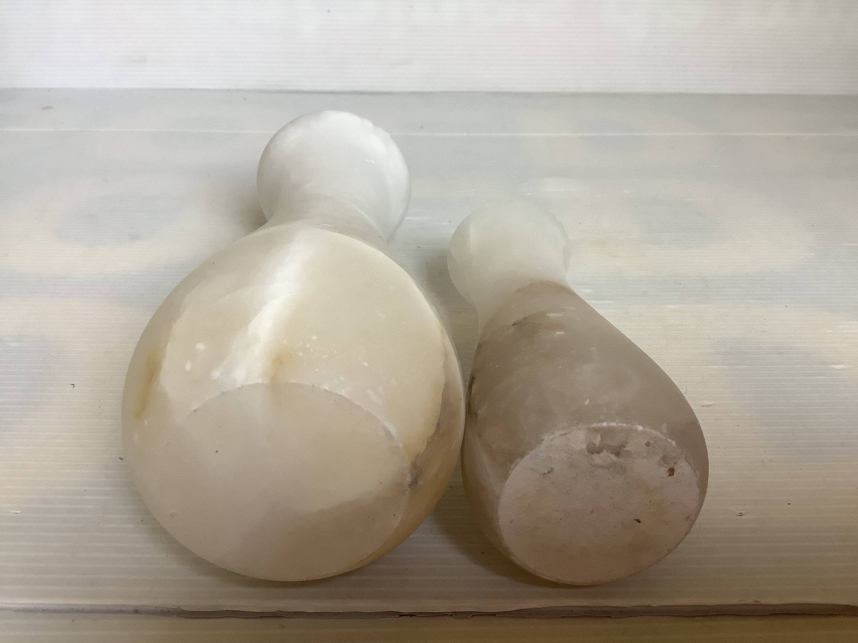 Pair of alabaster vases