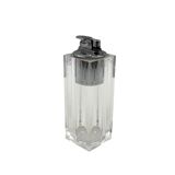 Briquet de table en Lucite transparent, Italie années 1970