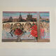 Lithograph signed by Michel Henry - The Institute and Notre Dame de Paris