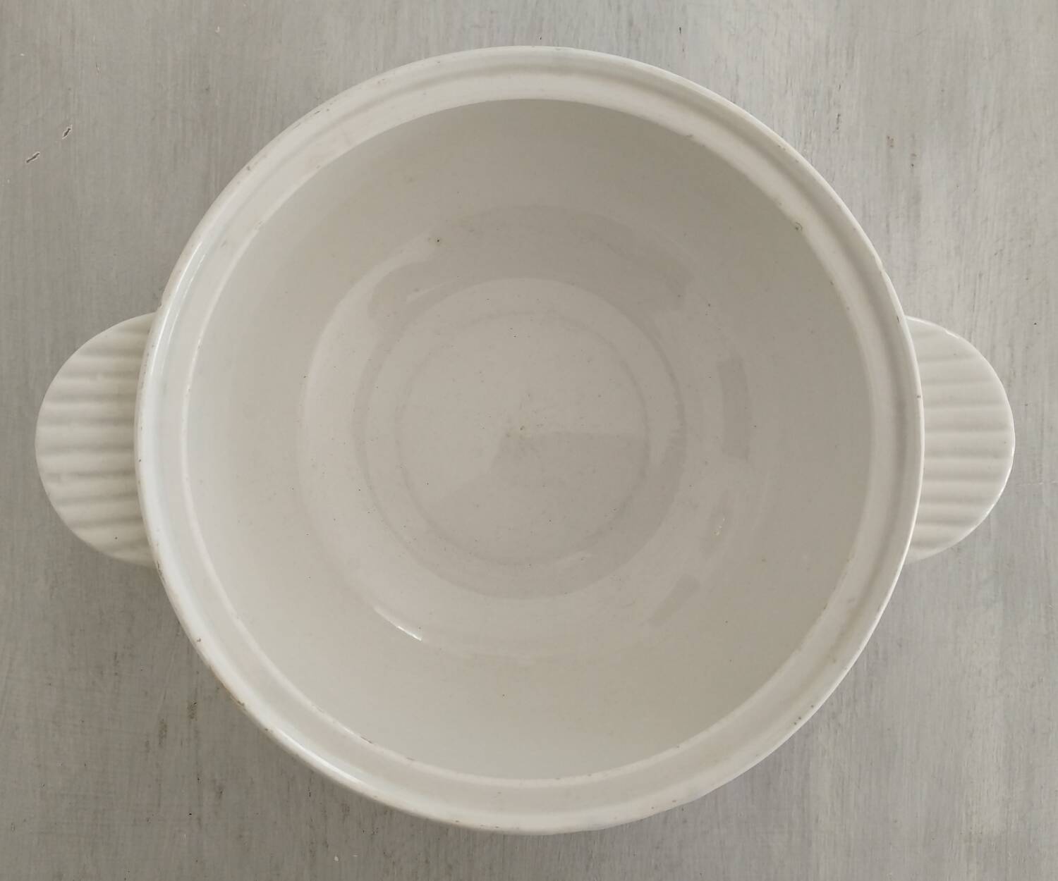 Vegetable Tureen Old Opaque Porcelain Badonviller Vintage Blue Tiles Decor