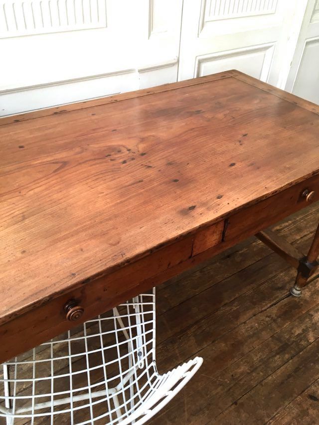 Solid wood farm table