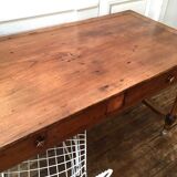 Solid wood farm table