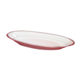 Ravier in white porcelain with silver border, Chatres sur Cher