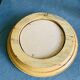 Vintage round wooden mirror