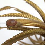 Hollywood Regency gilded sheaf of wheat coffee table in the style of Coco Chanel, 1960s